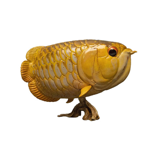 Shortbody Golden Arowana Toy